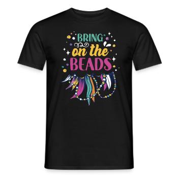 Beading Bring On The Beads Jewelry Making Beader - Men's T-Shirt - black - Front - AI Model Male 178 light (178cm)