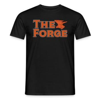 Forging The Forge Metalworker Crafts Blacksmiths - Men's T-Shirt - black - Front - AI Model Male 178 light (178cm)