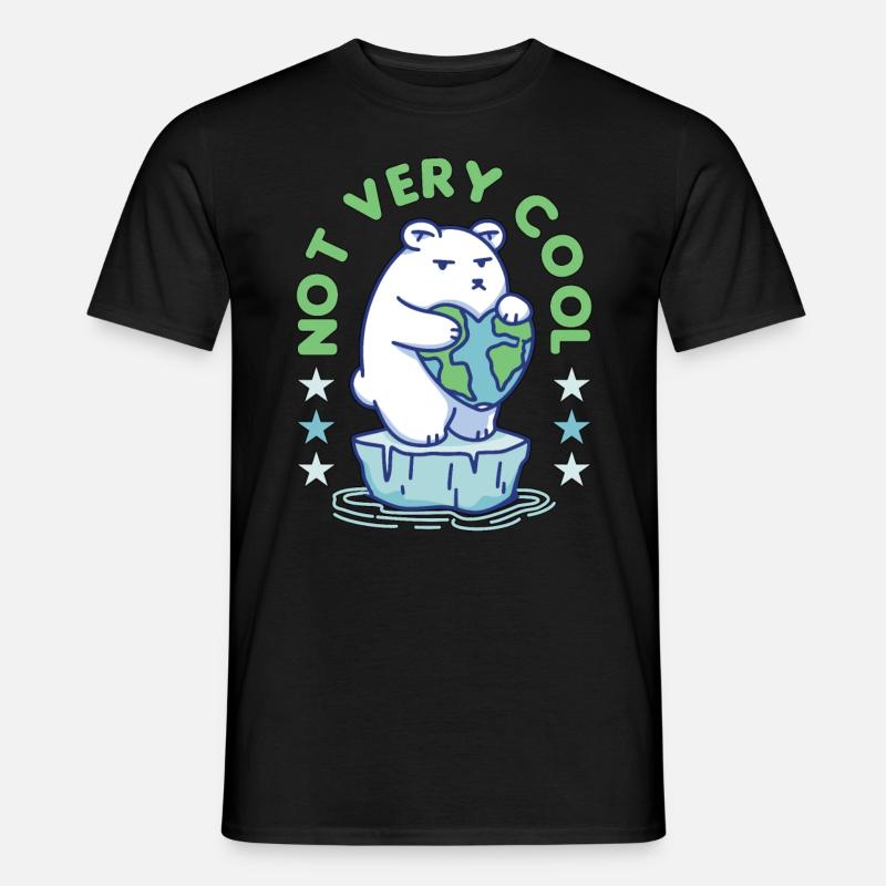Global Warming Not Very Cool Environment Science - Männer T-Shirt - Schwarz