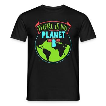 Réchauffement climatique Il n’y a pas de planète B environnementale - T-shirt homme - noir - Devant - AI Model Male 178 light (178cm)