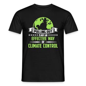 Le retrait du réchauffement climatique n’est pas écologiste - T-shirt homme - noir - Devant - AI Model Male 178 light (178cm)