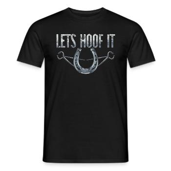 Le maréchal-ferrant laisse le sabot forger des maréchaux-ferrants - T-shirt homme - noir - Devant - AI Model Male 178 light (178cm)