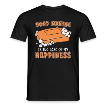 Soap Making Is The Base Saponification Soap Maker - Männer T-Shirt - Schwarz - Vorne - AI Model Male 178 light (178cm)