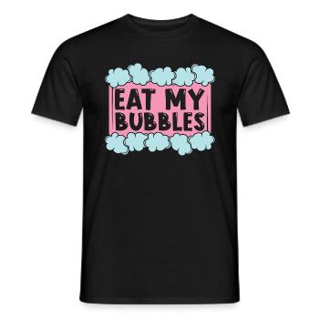 Soapmaking Eat My Bubbles Handicrafts Soap Maker - Männer T-Shirt - Schwarz - Vorne - AI Model Male 178 light (178cm)