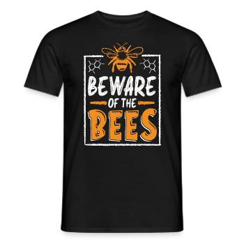 Apiculture Méfiez-vous des abeilles Apiculteur Apiculteur - T-shirt homme - noir - Devant - AI Model Male 178 light (178cm)