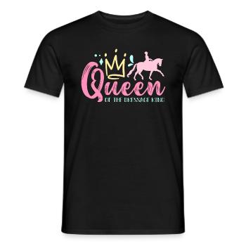 Dressage Reine De L’Équitation Cavalier De Dressage Cavalier - T-shirt homme - noir - Devant - AI Model Male 178 light (178cm)