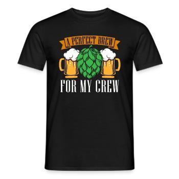 Beer Brewing A Perfect Brew For Malt Beer Brewer - Men's T-Shirt - black - Front - AI Model Male 178 light (178cm)