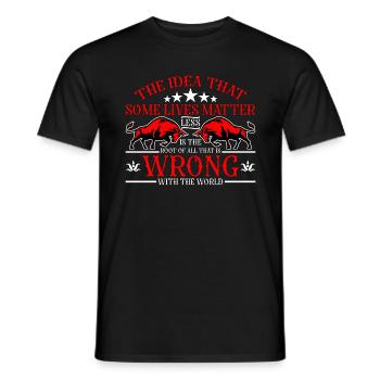 Bullfighting The Idea That Some Lives Bull Rider - Men's T-Shirt - black - Front - AI Model Male 178 light (178cm)