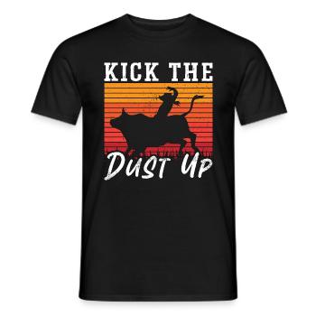 Bull Riding Kick The Dust Rodeo Cowboy Bull Rider - Männer T-Shirt - Schwarz - Vorne - AI Model Male 178 light (178cm)