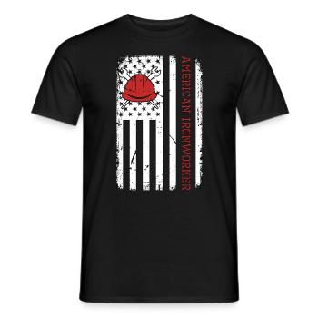 Ferronnier Américain Soudeur Soudeur Serrurier - T-shirt homme - noir - Devant - AI Model Male 178 light (178cm)