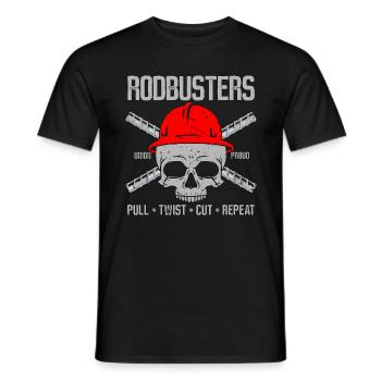 Ferronnier Rodbusters Pull Twist Cut Arc Soudage - T-shirt homme - noir - Devant - AI Model Male 178 light (178cm)