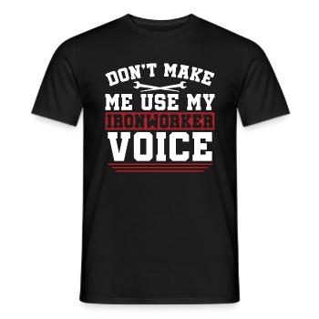 Métallurgiste Ne me faites pas utiliser mon soudeur métallurgiste - T-shirt homme - noir - Devant - AI Model Male 178 light (178cm)