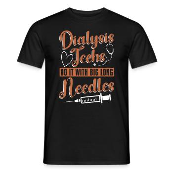 Néphrologie Cool Dialyse Dialyse Technicien en Dialyse Cadeau - T-shirt homme - noir - Devant - AI Model Male 178 light (178cm)