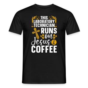 Laboratory Laboratory Technician Science Chemistry Gift - Men's T-Shirt - black - Front - AI Model Male 178 light (178cm)