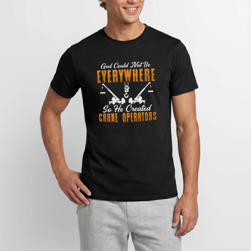Crane operator crane crane driver construction worker gift Men's T-Shirt