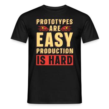 Les prototypes d’intelligence artificielle sont des robots faciles - T-shirt homme - noir - Devant - AI Model Male 178 light (178cm)