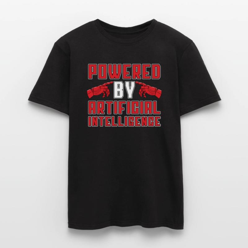 Artificial Intelligence Powered By Artificial Men’s T-shirt