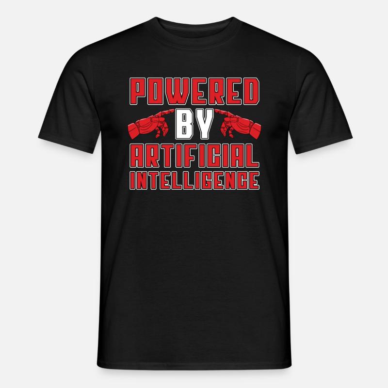 Artificial Intelligence Powered By Artificial - Männer T-Shirt - Schwarz