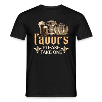 Beer Brewing Favors Please Take One Home Brewer - Men's T-Shirt - black - Front - AI Model Male 178 light (178cm)