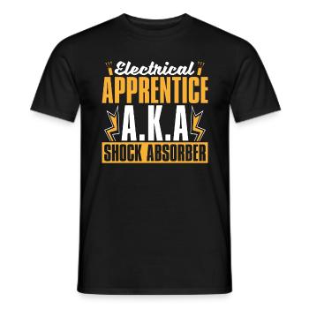 Electrical Engineering Electrical Apprentice A.K.A - Männer T-Shirt - Schwarz - Vorne - AI Model Male 178 light (178cm)