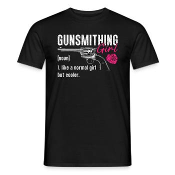 Armurier Armurier Fille Comme un pistolet Armuriers - T-shirt homme - noir - Devant - AI Model Male 178 light (178cm)