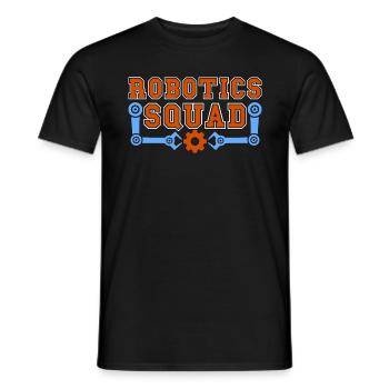 Escouade robotique Automatisation Robots Ingénieur en robotique - T-shirt homme - noir - Devant - AI Model Male 178 light (178cm)