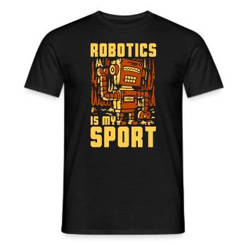 Robotics Is My Sport Technology Robotics Engineer - Männer T-Shirt - Schwarz - Vorne - AI Model Male 178 light (178cm)