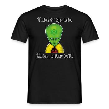 Alien Aiwass LAM - Men's T-Shirt - black - Front - AI Model Male 178 light (178cm)