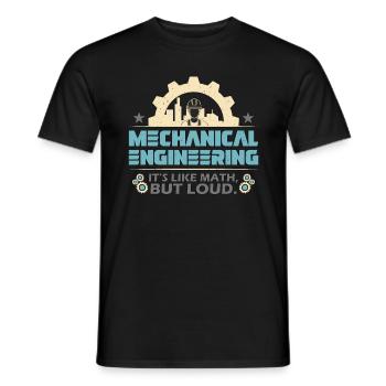 Mechanical Engineering It's Like Civil Engineer - Männer T-Shirt - Schwarz - Vorne - AI Model Male 178 light (178cm)