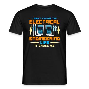 Electrical Engineering I Didn't Choose The Lineman - Männer T-Shirt - Schwarz - Vorne - AI Model Male 178 light (178cm)
