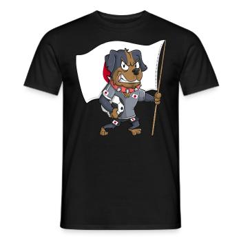 Japan Fan Dog - Men's T-Shirt - black - Front - AI Model Male 178 light (178cm)