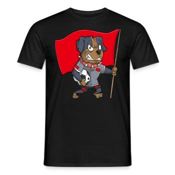 Morocco Fan Dog - Men's T-Shirt - black - Front - AI Model Male 178 light (178cm)
