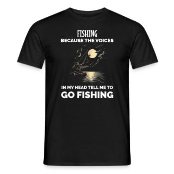 Vintage Angeln Lustiger Fischer - Männer T-Shirt - Schwarz - Vorne - AI Model Male 178 light (178cm)