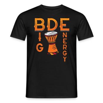 Djembe Big Djembe Energy Musical Instrument Drums - Men's T-Shirt - black - Front - AI Model Male 178 light (178cm)