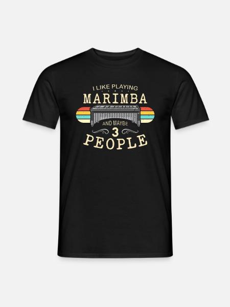 Marimba J’aime jouer du Marimba et de la musique country - T-shirt homme - noir