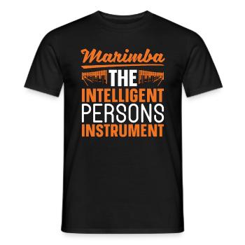 Marimba The Intelligent Persons Musical Instrument - Men's T-Shirt - black - Front - AI Model Male 178 light (178cm)