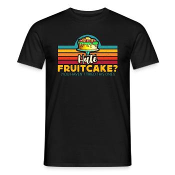 Fruitcake déteste Fruitcake Vous n’avez pas de cuisine rétro - T-shirt homme - noir - Devant - AI Model Male 178 light (178cm)