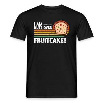 Fruitcake I Am Fruit And Nuts Retro Nutty Cooking - Men's T-Shirt - black - Front - AI Model Male 178 light (178cm)