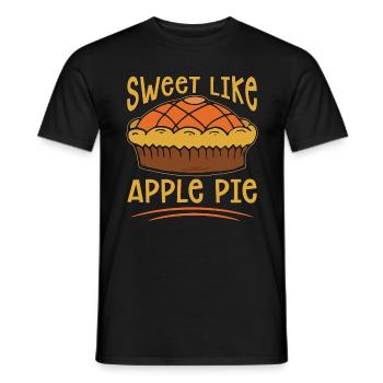 Apple Pie Sweet Like Apple Pie Cooking Pastries - Männer T-Shirt - Schwarz - Vorne - AI Model Male 178 light (178cm)