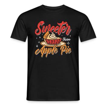 Apple Pie Sweeter Than Apple Pie Pastries Fruit - Männer T-Shirt - Schwarz - Vorne - AI Model Male 178 light (178cm)