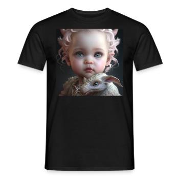 Fantasy Girl Gift - Men's T-Shirt - black - Front - AI Model Male 178 light (178cm)