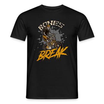 BMX Racing Bones Break Bicycle Racing BMX Rider - Männer T-Shirt - Schwarz - Vorne - AI Model Male 178 light (178cm)