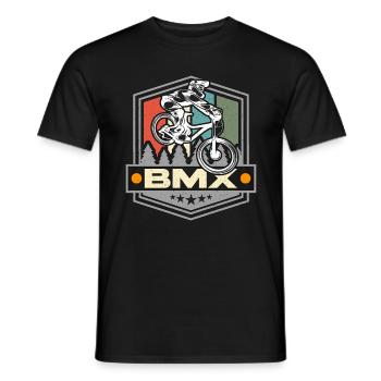BMX Racing BMX aime Bike Racing Cycliste - T-shirt homme - noir - Devant - AI Model Male 178 light (178cm)