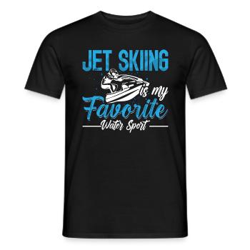 Jet Ski Mon Bateau à moteur préféré Skieur - T-shirt homme - noir - Devant - AI Model Male 178 light (178cm)