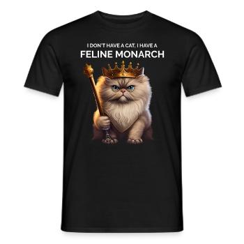 Cat Parents Saying Kitten - Men's T-Shirt - black - Front - AI Model Male 178 light (178cm)