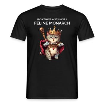 Katzenbesitzer Lustiges Sprichwort Katzenmutter - Männer T-Shirt - Schwarz - Vorne - AI Model Male 178 light (178cm)