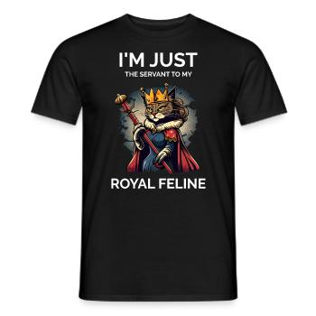 Proud Cat Owner - Men's T-Shirt - black - Front - AI Model Male 178 light (178cm)