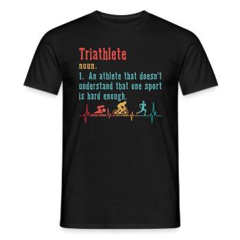 Triathlon Triathlete An Athlete That Competition - Männer T-Shirt - Schwarz - Vorne - AI Model Male 178 light (178cm)