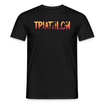 Triathlon Swimming Sprinting Cycling Competition - Männer T-Shirt - Schwarz - Vorne - AI Model Male 178 light (178cm)