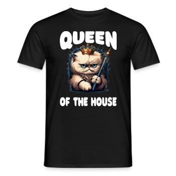 Sarcastic Cat - Men's T-Shirt - black - Front - AI Model Male 178 light (178cm)